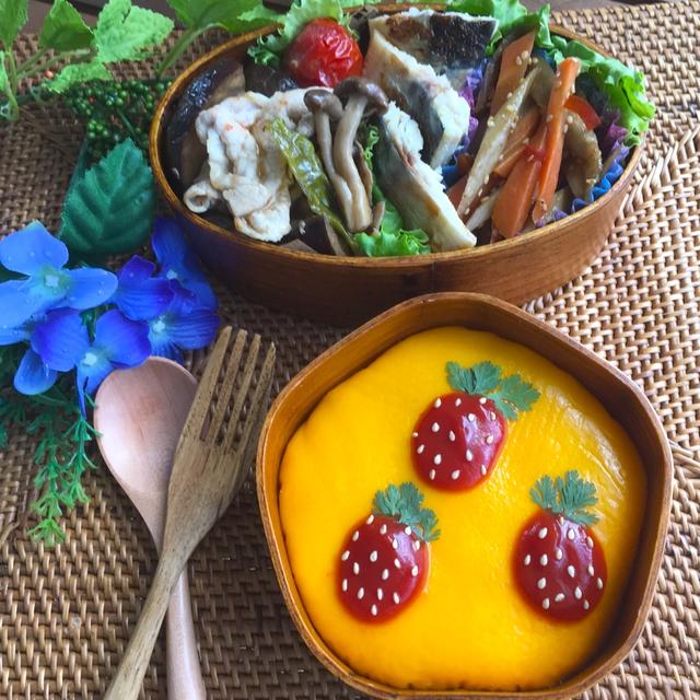 苺オムレツ弁当～もみたんの可愛い写真が欲しいよ！～
