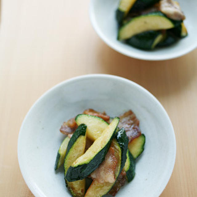 ズッキーニのポン酢炒め