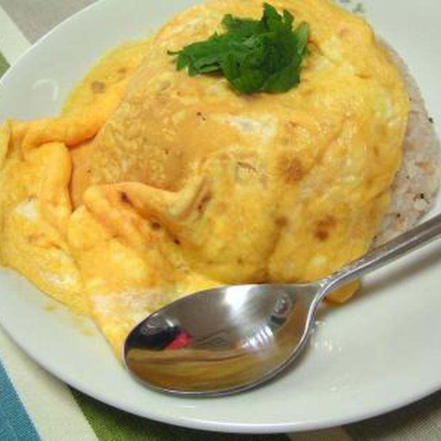 たらこチャーハンオムライス風