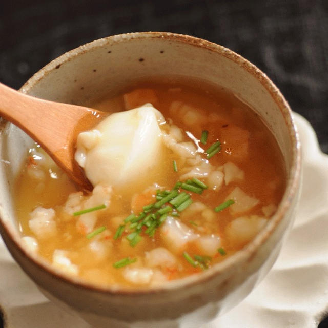 手作り豆腐　（海老あんかけ）