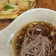 十割そばとかき揚げ