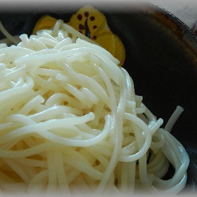 初そうめん～薬味たっぷり