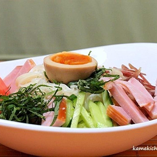 ちょっと変わった和風な素麺サラダ＆毎日暑いですが「里芋と牛肉のさっと煮」