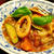 海鮮と野菜の冷製トマトパスタ