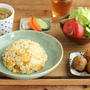 お湯を注ぐだけの即席ねぎスープレシピと炒飯献立