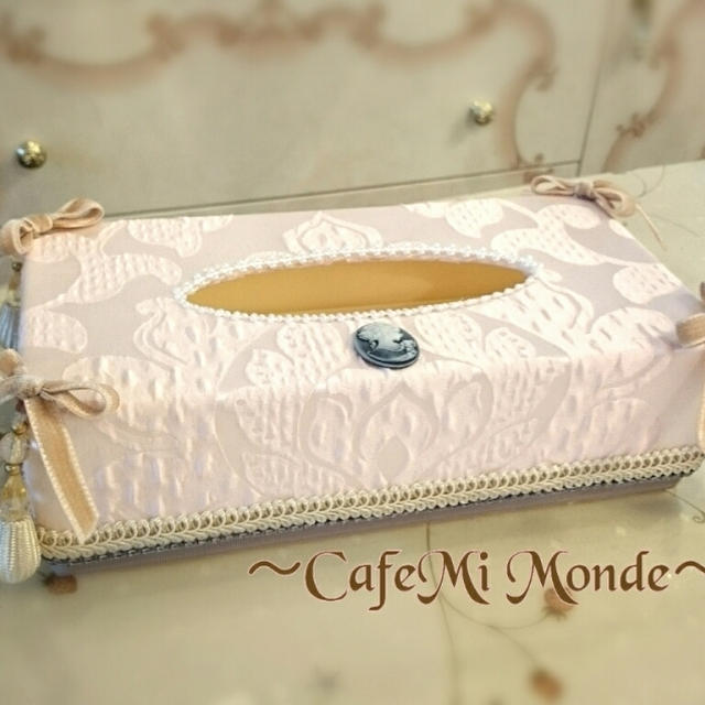 ティッシュボックスケース❤カフェミナージュ