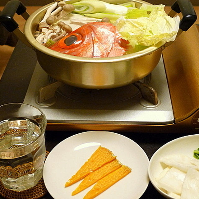 金目鯛あらの水炊き