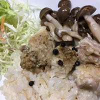 GABAN様がやってきた①　鶏もも肉のスパイス炊き込みご飯