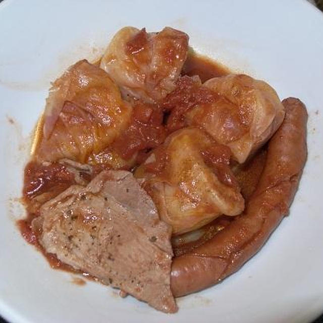 ○[圧力鍋]キャベツのトマト煮