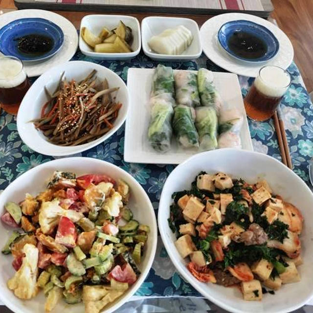 ７週間ぶりに飲んだお酒 と 二人で食べる晩ごはんは楽しい