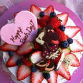 ミニーちゃんチョコプレート♡キャラデコレーションケーキ♡誕生日