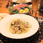 『釜揚げ桜エビと蓮根のスパゲッティ』な夜ごはん。