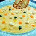 黄色ズッキーニの冷たいスープ