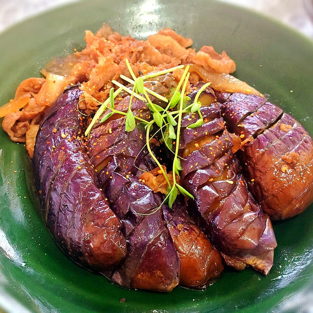 ★【おうちごはん】吉野屋牛皿アレンジ！茄子と牛肉炒め♪
