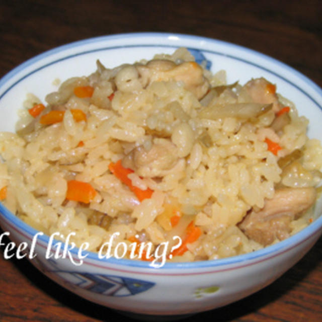 鶏ごぼうごはん