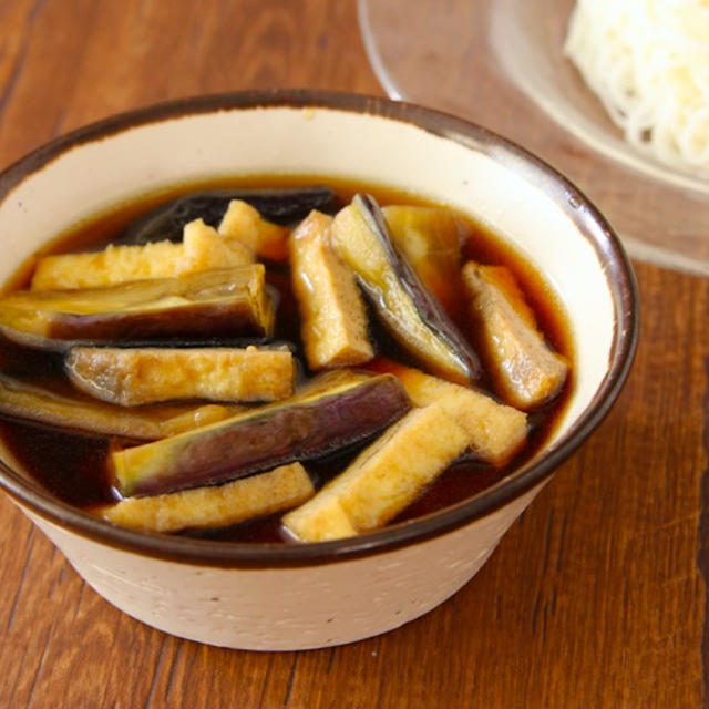 【調理時間10分】なすがとろける 「なすきつねつけそうめん」