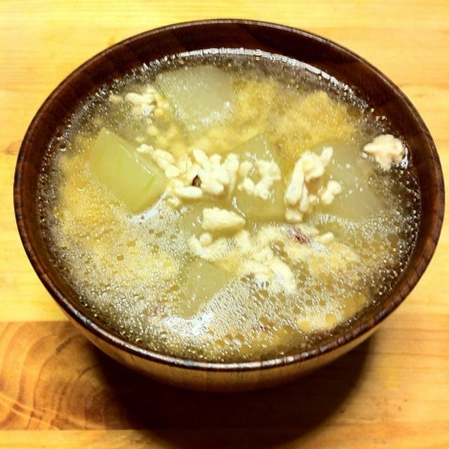 冬瓜の冷たいスープで夏バテ防止