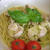 Thank You☆キューピー！蒸し鶏のパスタwithバジルソース