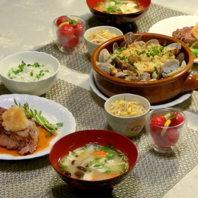 楽しい女子会！（オフ会），　　出かけた日の夕食