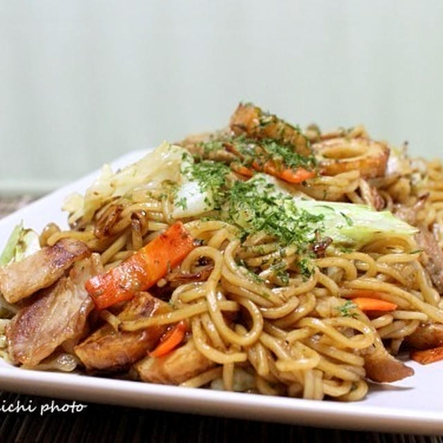 生麺で「絶品ソース焼きそば」＆「ルクエ・シトラススプレー」