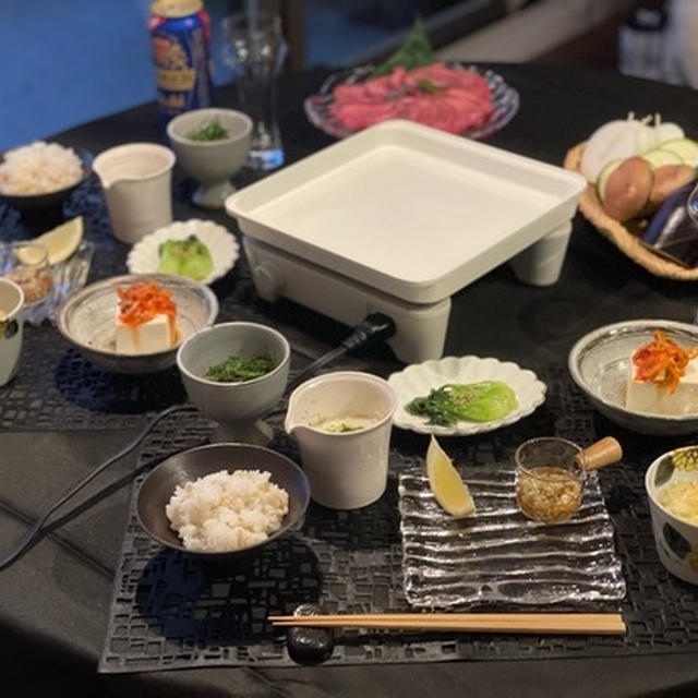ちっこいアビエンで、焼きたて牛タン&麦とろごはんの夜ごはん