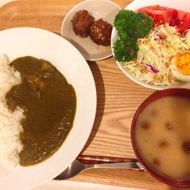 今日の晩御飯 無印良品のサグチキンカレー By おたまさん レシピブログ 料理ブログのレシピ満載