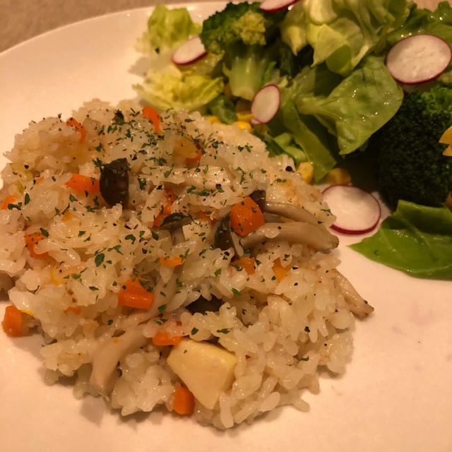 炊飯器で簡単ピラフ