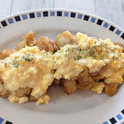 【チキン南蛮】この時期は毎年作るみたい。ひとくちチキン南蛮。簡単なタルタルソースもご紹介。