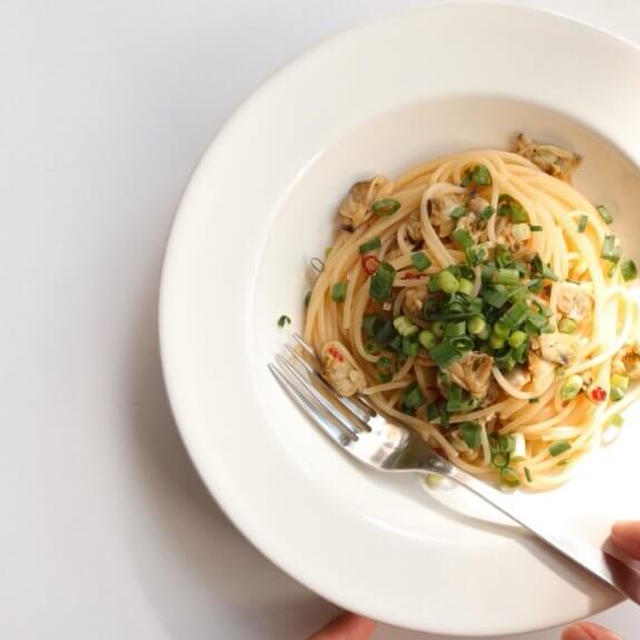 【葱油で簡単！】あさりと葱油のオイルパスタのレシピ