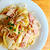 白菜とベーコンのパスタ