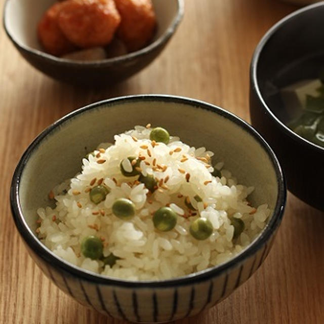 豆ごはんと生姜ご飯