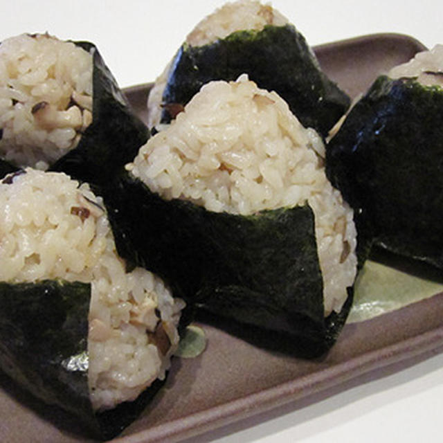 ★椎茸ご飯おにぎり★