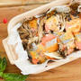 舞茸と秋鮭の味噌マヨ焼き