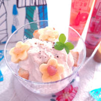 ビネ果で豆腐クリームトライフル