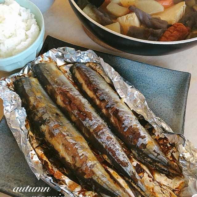 秋朝ごはん。