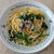 生からすみとほうれん草のパスタ