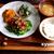 簡単カフェ飯：豚肉のめんつゆ玉ねぎ炒め定食