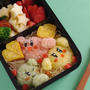 ３色カービィのおにぎりキャラ弁当