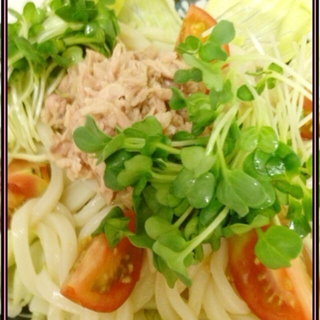 うどんサラダ♪