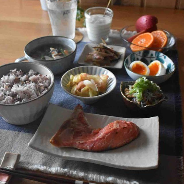 朝ごはん。