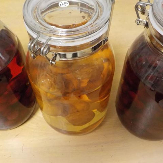 あんず酒、ヤマモモ酒、1か月後のご報告。
