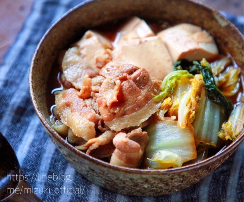 ♡10分煮るだけ♡豚肉と白菜のすき煮♡【#簡単レシピ#煮物#豆腐#節約】