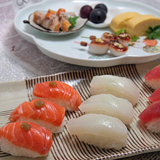 ハウススパイス「柚子こしょう」　de　サーモンのお寿司