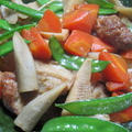「仙台麩と春野菜の煮物」