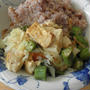 電気ショック治療 ～ 豆腐とオクラの中華炒め