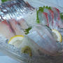 盆料理・お刺身、握り寿司、母と一緒に夕食。