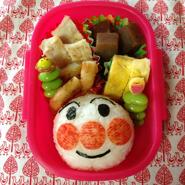 今日の【アンパンマン弁当♪】＆ 感激のプレゼントパン(o^^o)