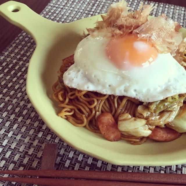 ホンモノ。 と いつものにちょい足しで美味しさUP♪ムショーに食べたかった焼きそば。