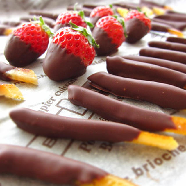 苺チョコとオランジェットデコポン