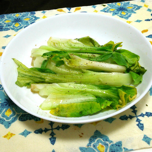 超簡単チンゲン菜のレンジ蒸し